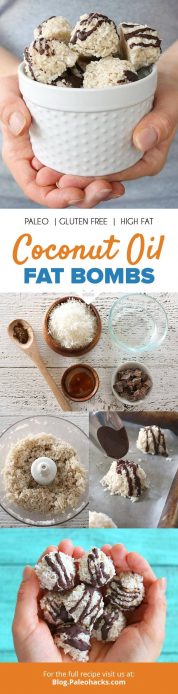 Coconut Oil Fat Bombs Paleo Gluten Free High Fat 