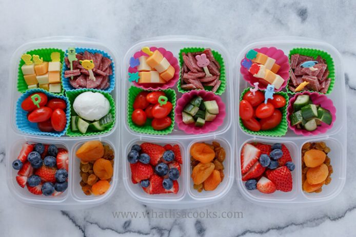 17 Paleo Bento Box Lunch Ideas for Kids | Skewers, Roll-ups and Fruit