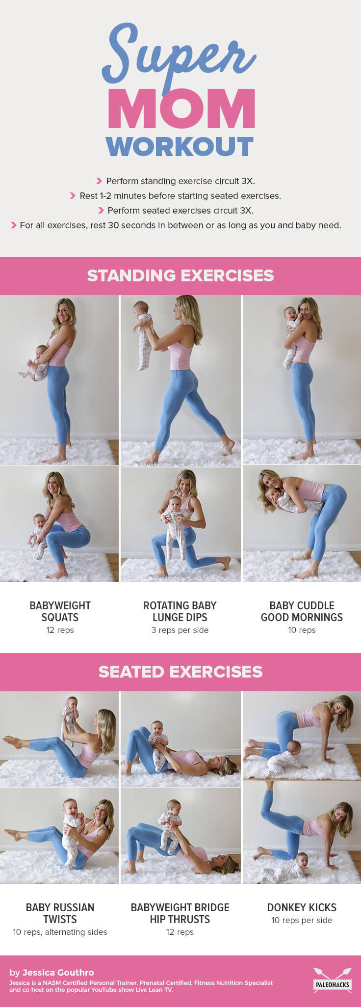 Supermom Workout Standing And Seated Exercises