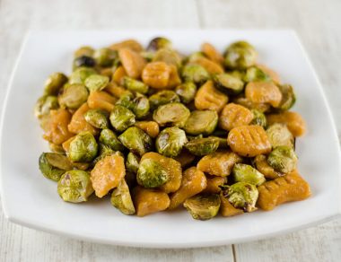 Sweet Potato Gnocchi with Caramelized Brussels Sprouts