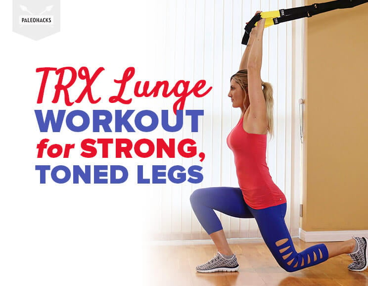 TRX lunge workout title card