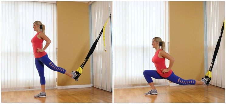 TRX lunge workout split lunges