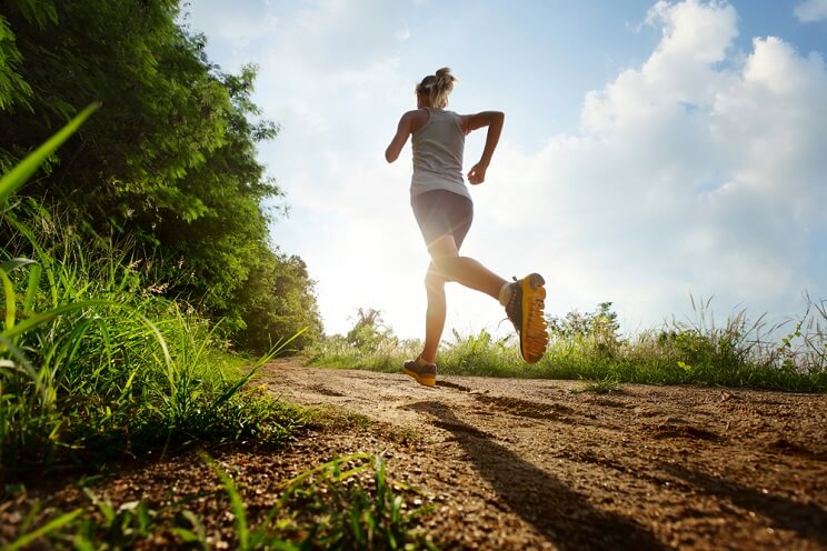 woman running