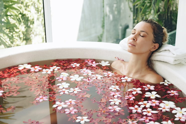 relaxing bath