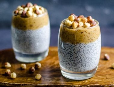 caramel chia seed pudding featured image