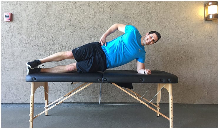 side plank outer core