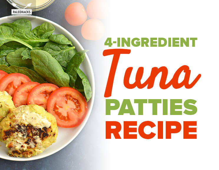 tuna patties recipe title card