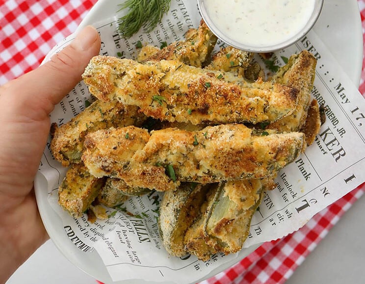 Cajun Oven-Baked Pickles