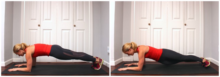 forearm plank ab routine