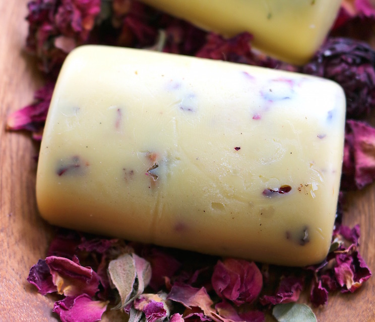 Lotion Bar Recipe with Rose