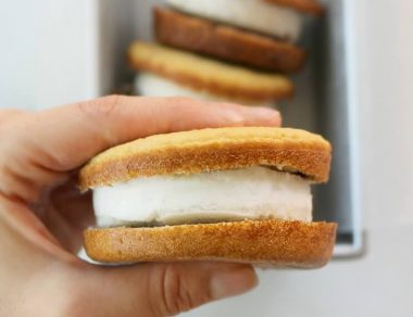 ice cream muffin sandwiches