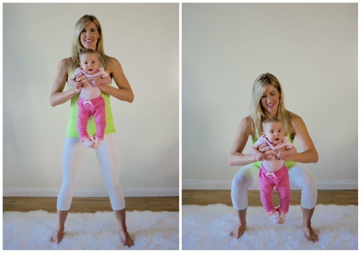 How to squat with baby