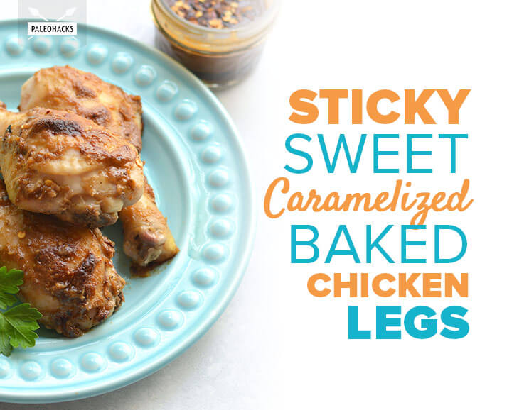 baked chicken legs title card