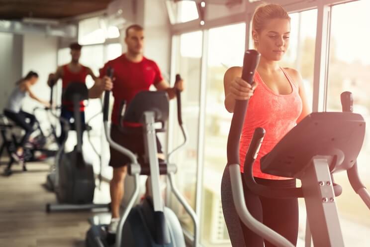 woman at the gym