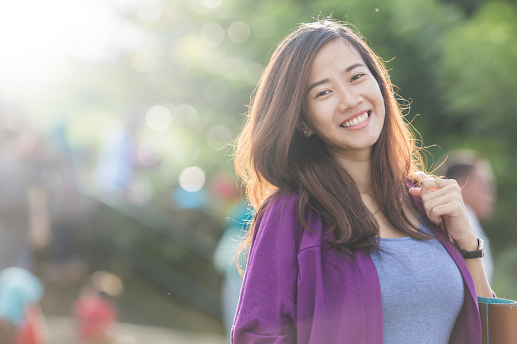 Smiling woman