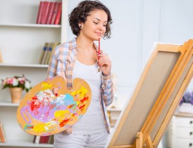 woman at easel