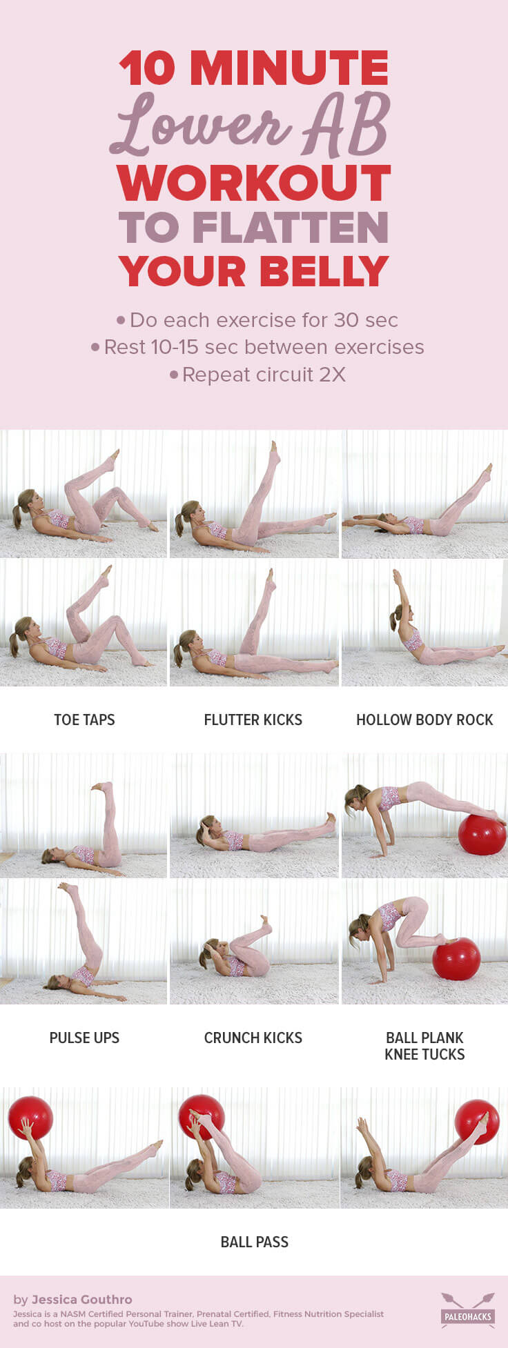 These moves target your lower belly for a tight and toned midsection.