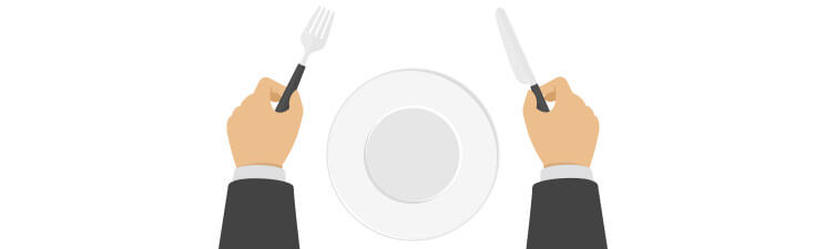 hangry empty plate