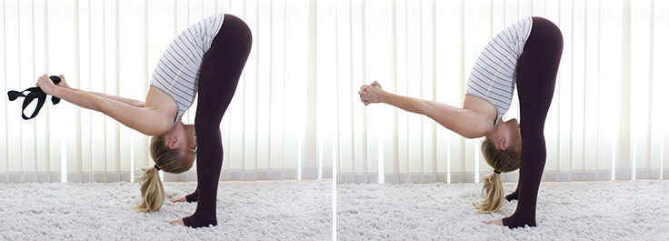 bound forward fold yoga modifications