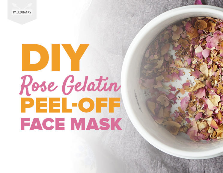 DIY Rose Gelatin Peel-Off Face Mask