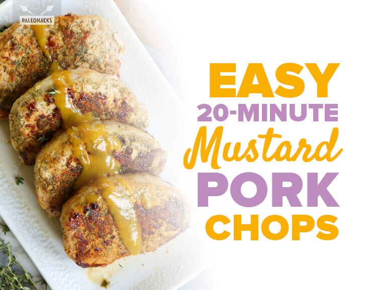 mustard pork chops title card