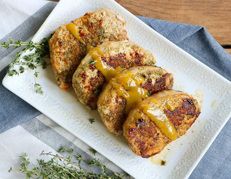 easy mustard pork chops featured image