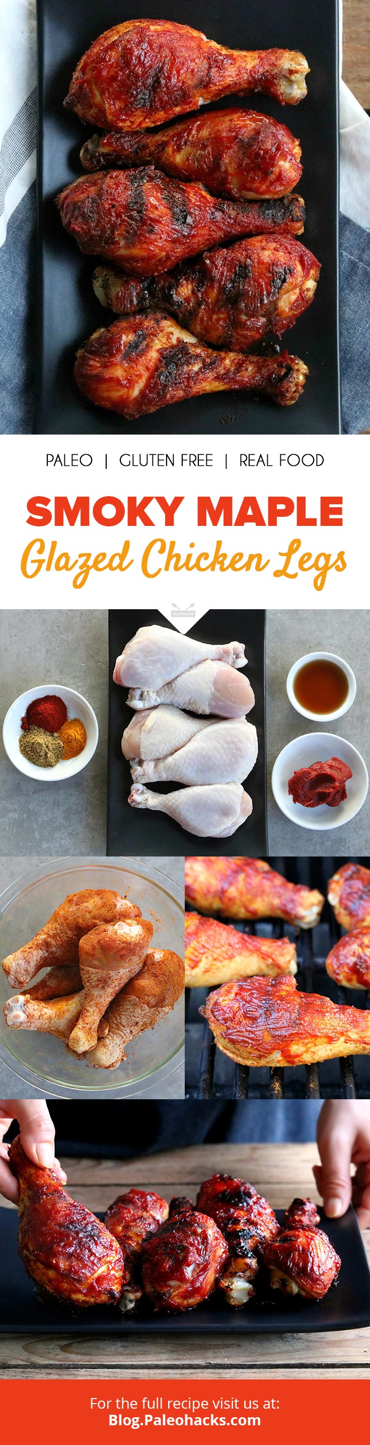 Chicken legs have a unique mixture of dark and light meat that creates a juicy flavor. Fire up your grill and bite into these maple glazed chicken legs!