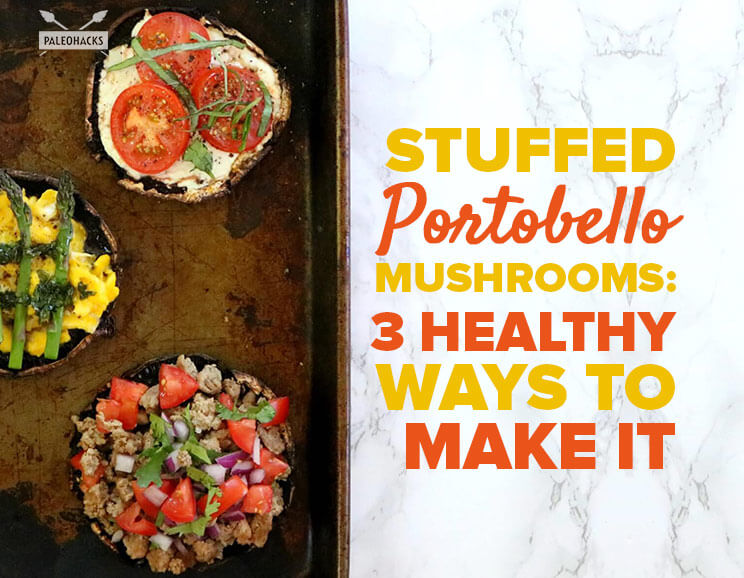 stuffed portobello mushrooms title card
