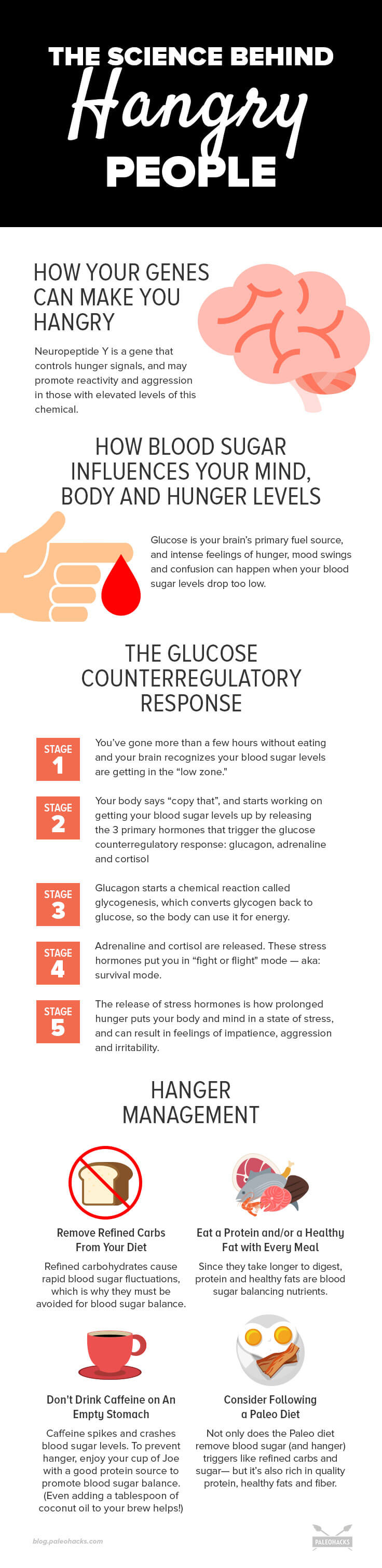 the science behind hangry people infographic