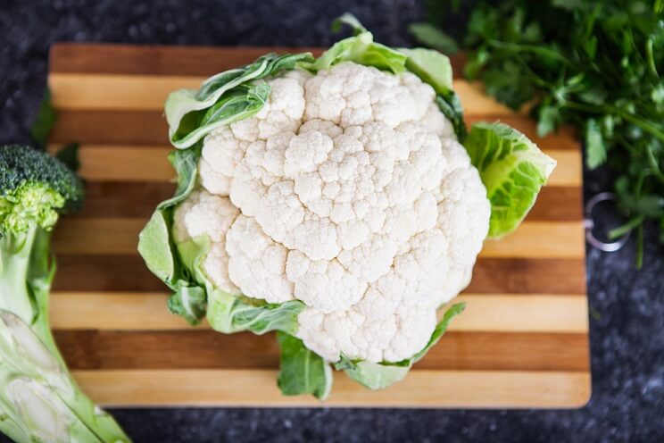 head of cauliflower