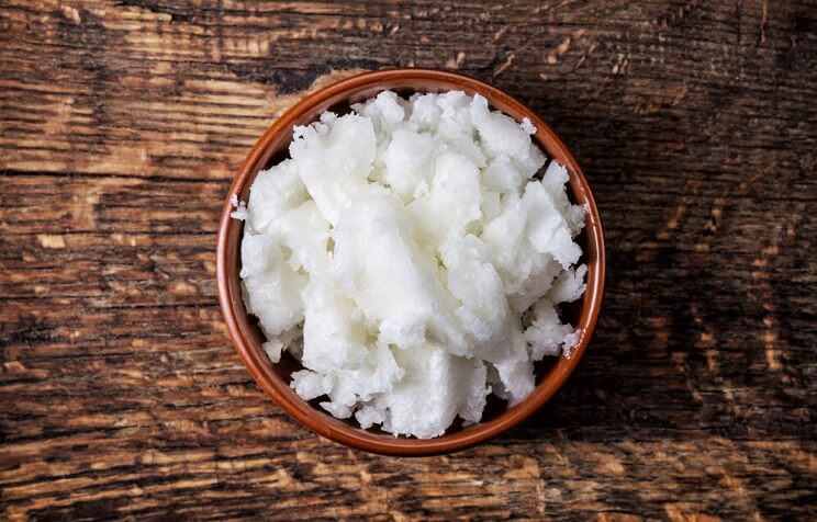 coconut oil in a bowl