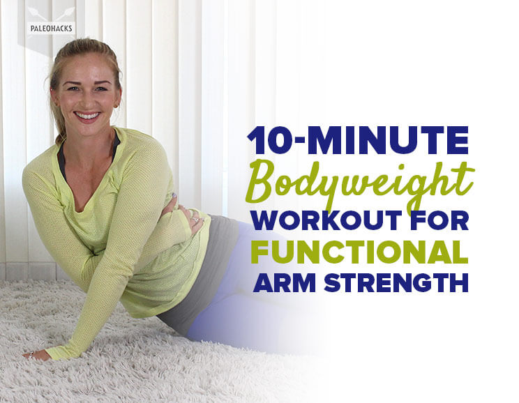 bodyweight workout for functional arm strength title card