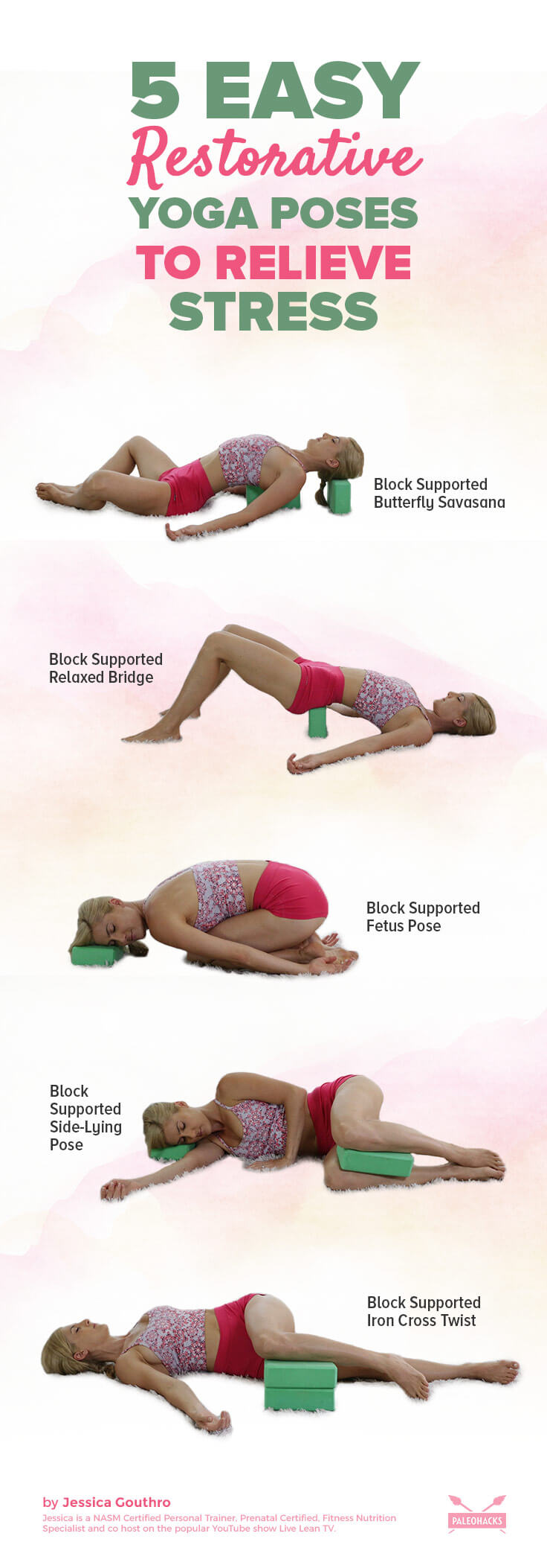 5 Easy Restorative Yoga Poses to Relieve Stress | PaleoHacks