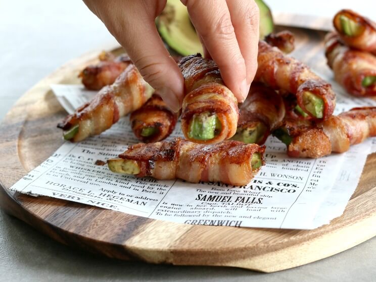 bacon-wrapped avocado fries final