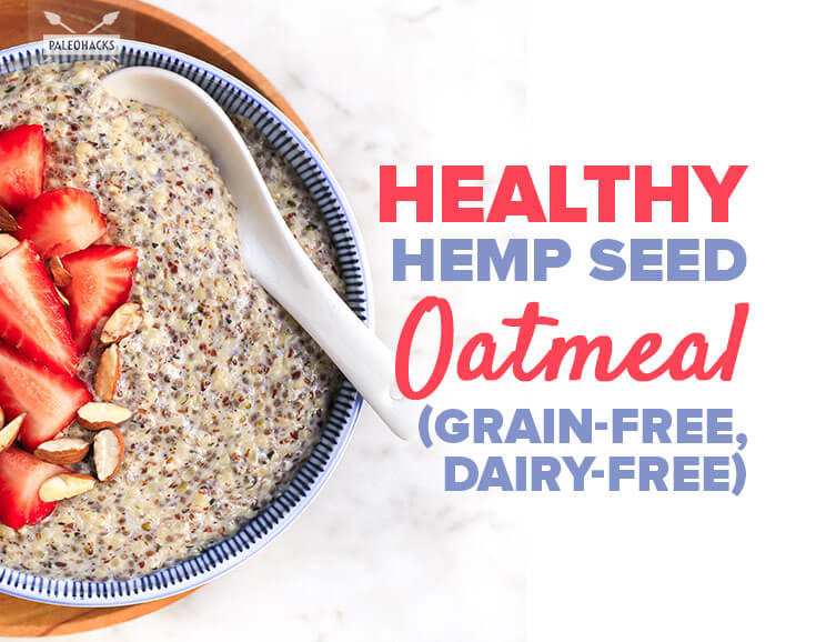healthy hemp seed oatmeal title card