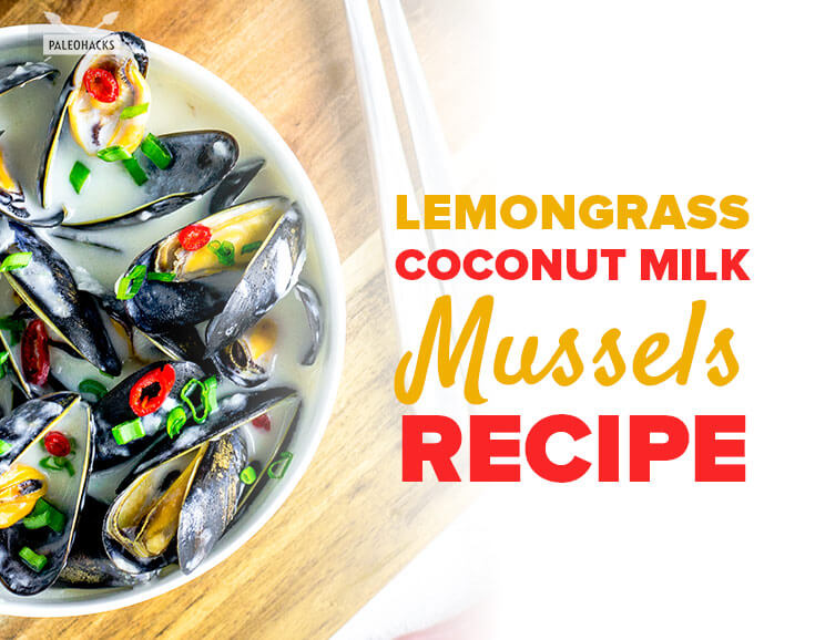 lemongrass coconut milk mussels title card