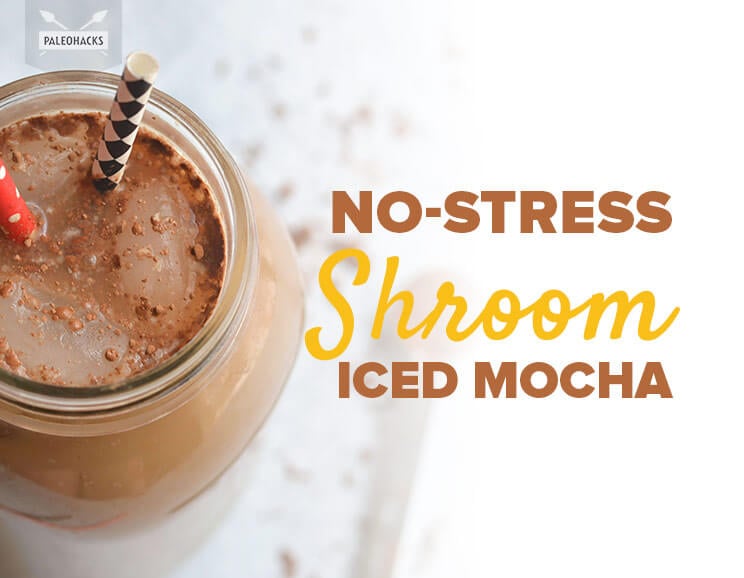 Do you normally get the jitters after your morning cup of joe? Try this No-Stress ’Shroom Iced Mocha packed with antioxidants and adaptogen properties!