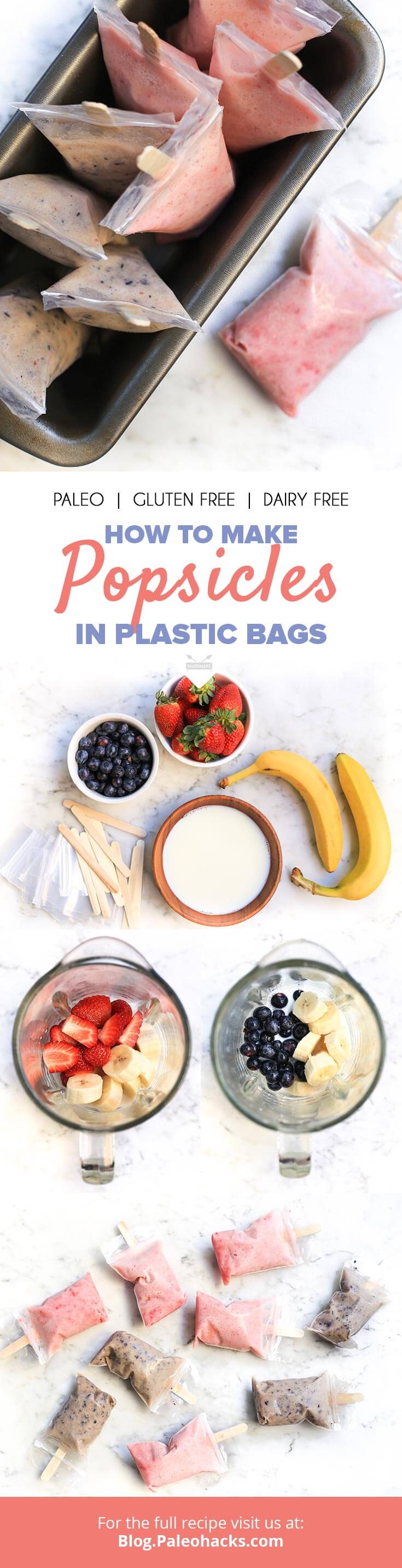If you love popsicles but don’t happen to own a popsicle mold, don’t worry. With these practical popsicles in plastic bags, you can easily make your own!