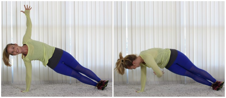 Side Plank Tuck move