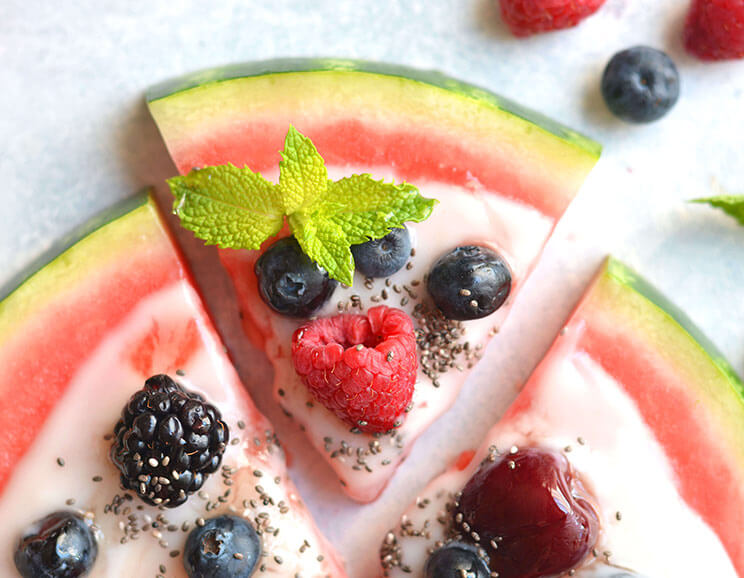 watermelon fruit pizza featured image