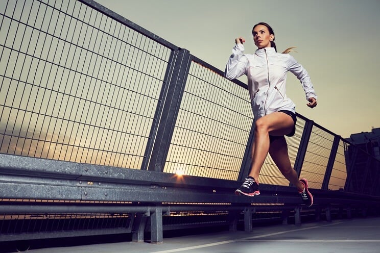 athletic woman running