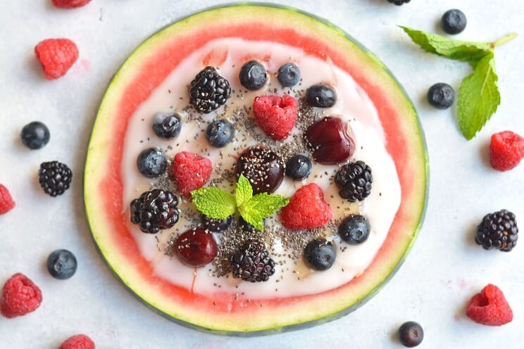 watermelon fruit pizza