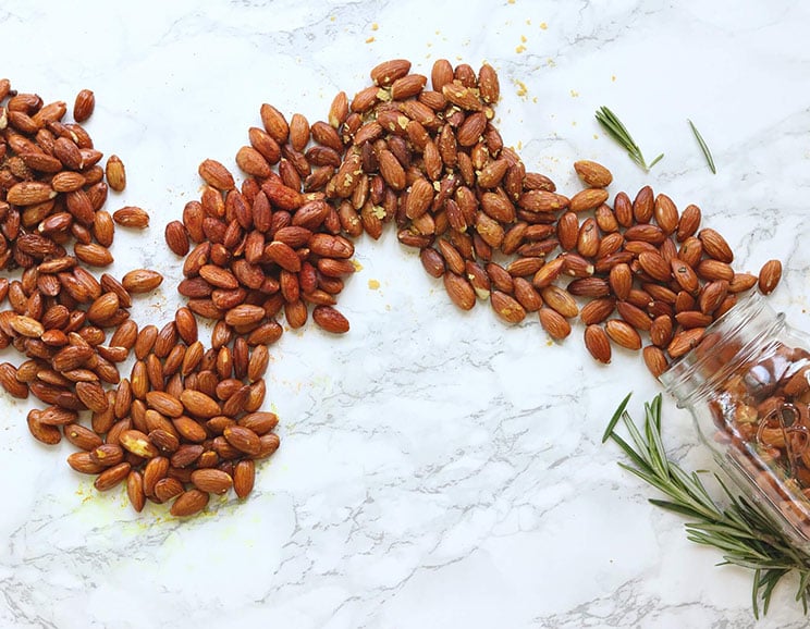 Skip the store-bought nuts & whip up one of these 6 flavors of roasted almonds. Some are sweet, some savory, with their own unique health-boosting benefits