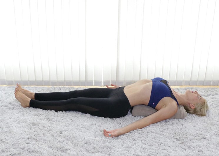 Fish Pose with Back Support