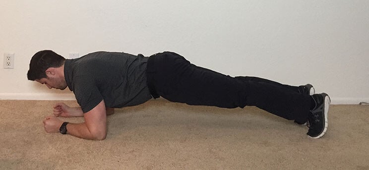 front plank