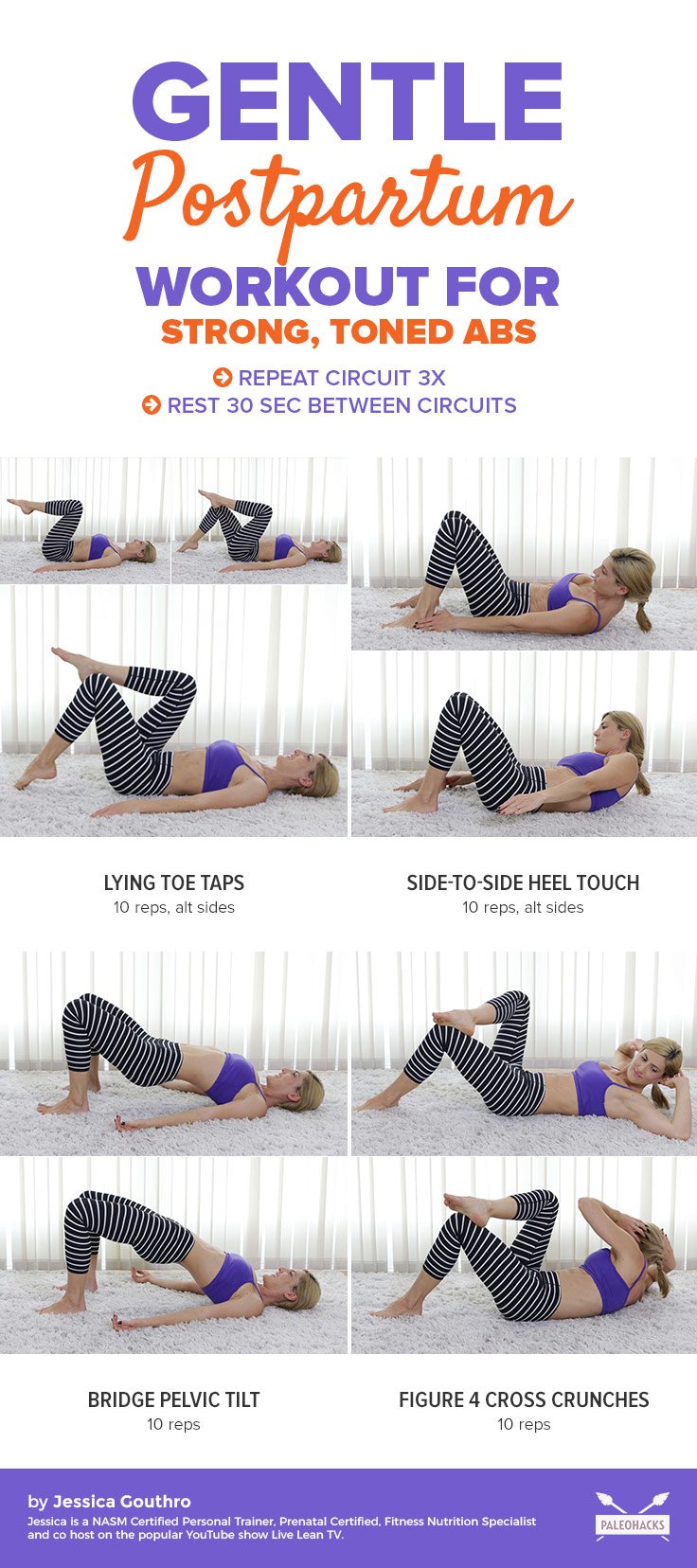 Postpartum Workout for Strong, Toned Abs