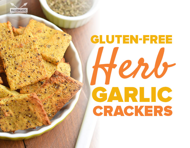 Gluten-Free Herb Garlic Crackers
