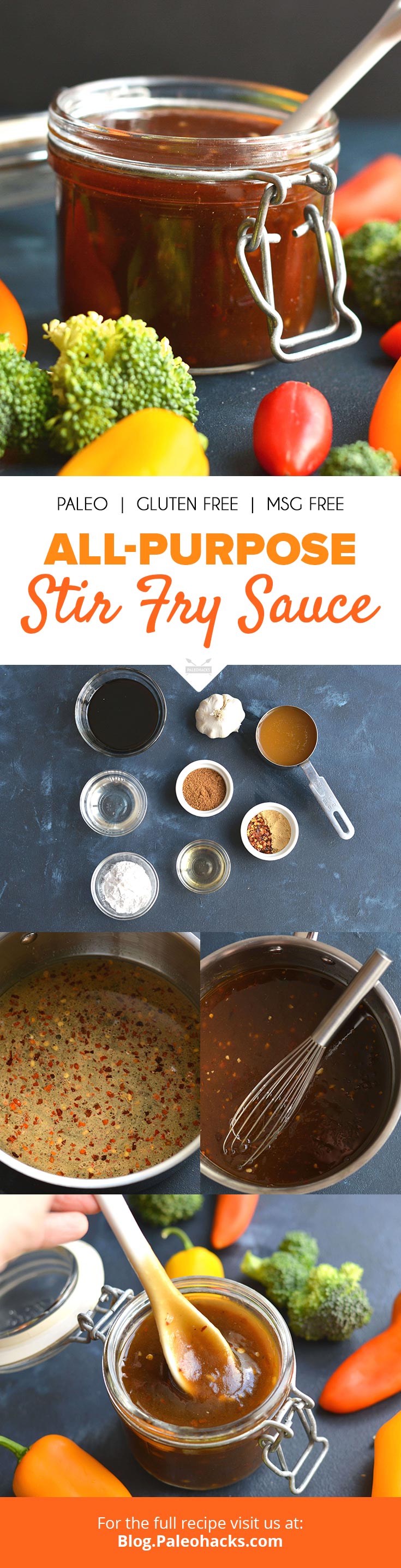 This stir fry sauce is made from simple, healthy pantry items for a meal even more delicious than your favorite take-out spot!