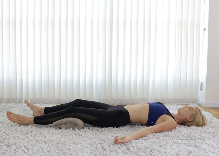 Savasana with Knee Support