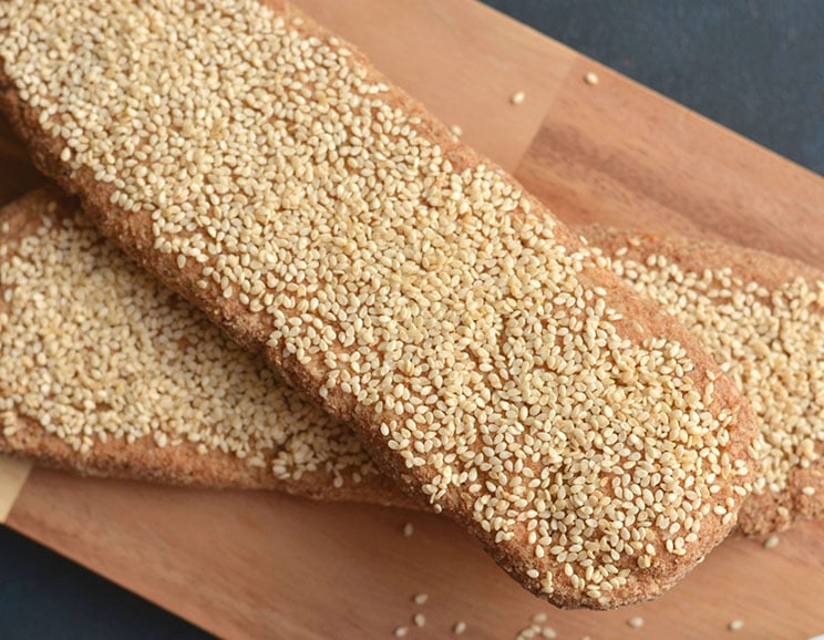 This grain-free and gluten-free Paleo Sesame Seed Bread is perfect for creating sandwiches, slathering on jam or topping with avocado!